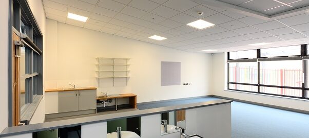 Zentia products in a classroom at the new Morley Meadows primary school