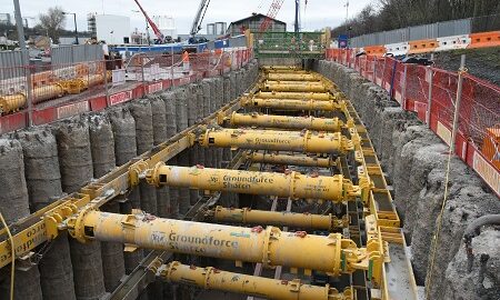 Groundforce in action on the Shieldhall Strategic Tunnel.